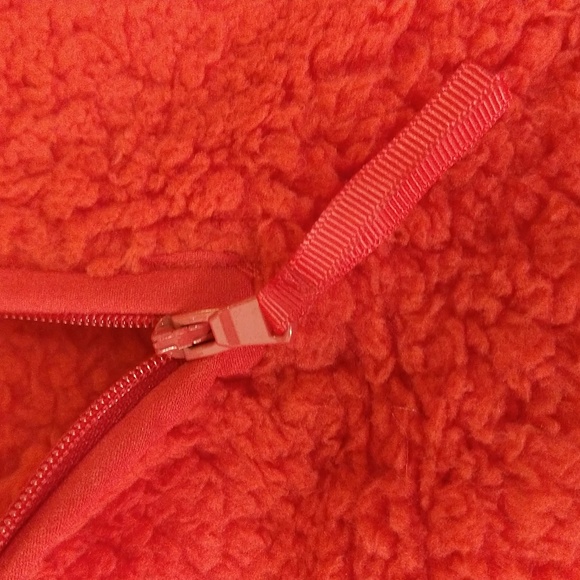 NEW! Kids' (Unisex) Faux Shearling Half Zip-Up Pullover, Red - Wondershop - Picture 4 of 8